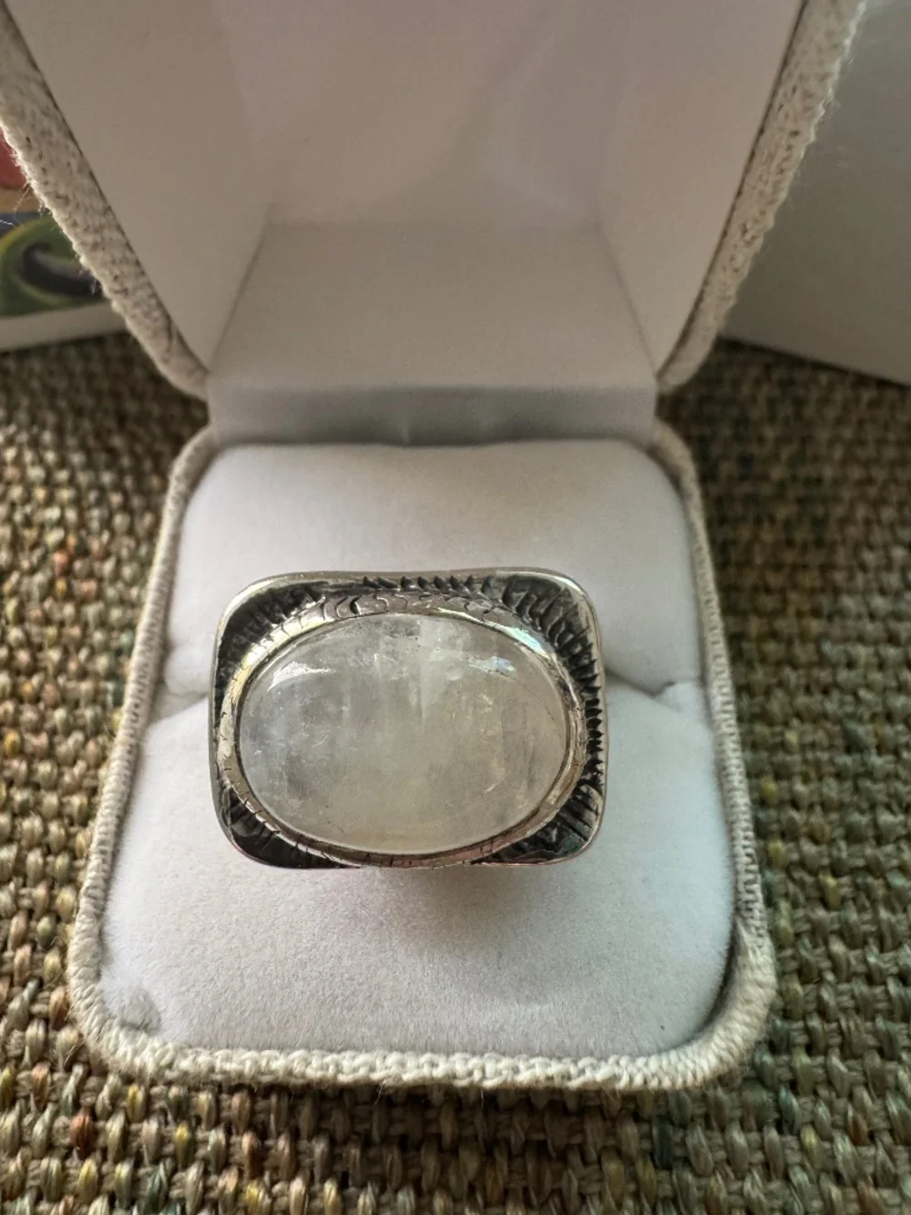 Jesus Maharry Magical Moon Stone Ring Size 8